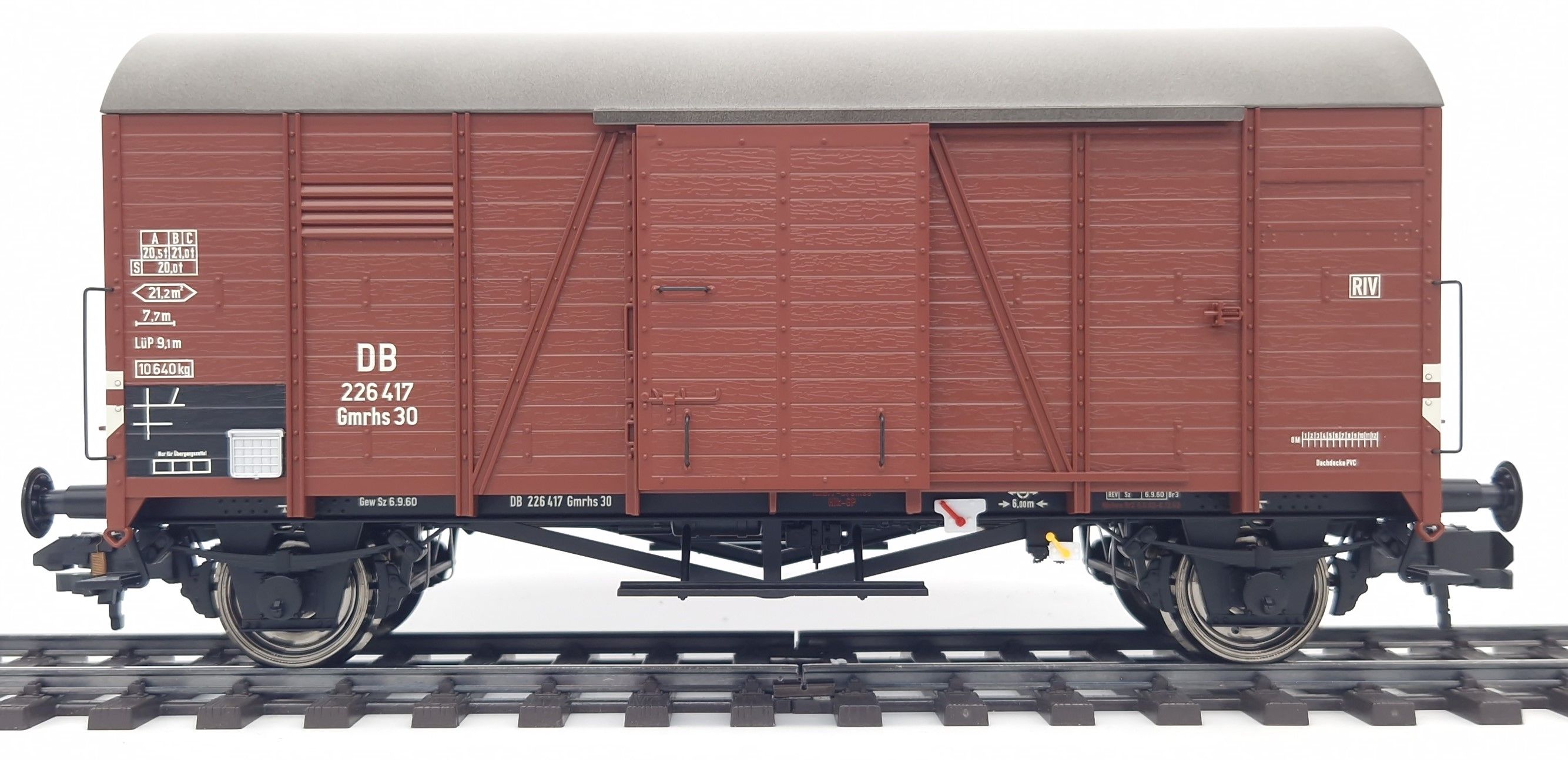 2249431 Huebner - G�terwagen OPPELN Gmrhs 30 der DB, Ep IIIb - Spur 1