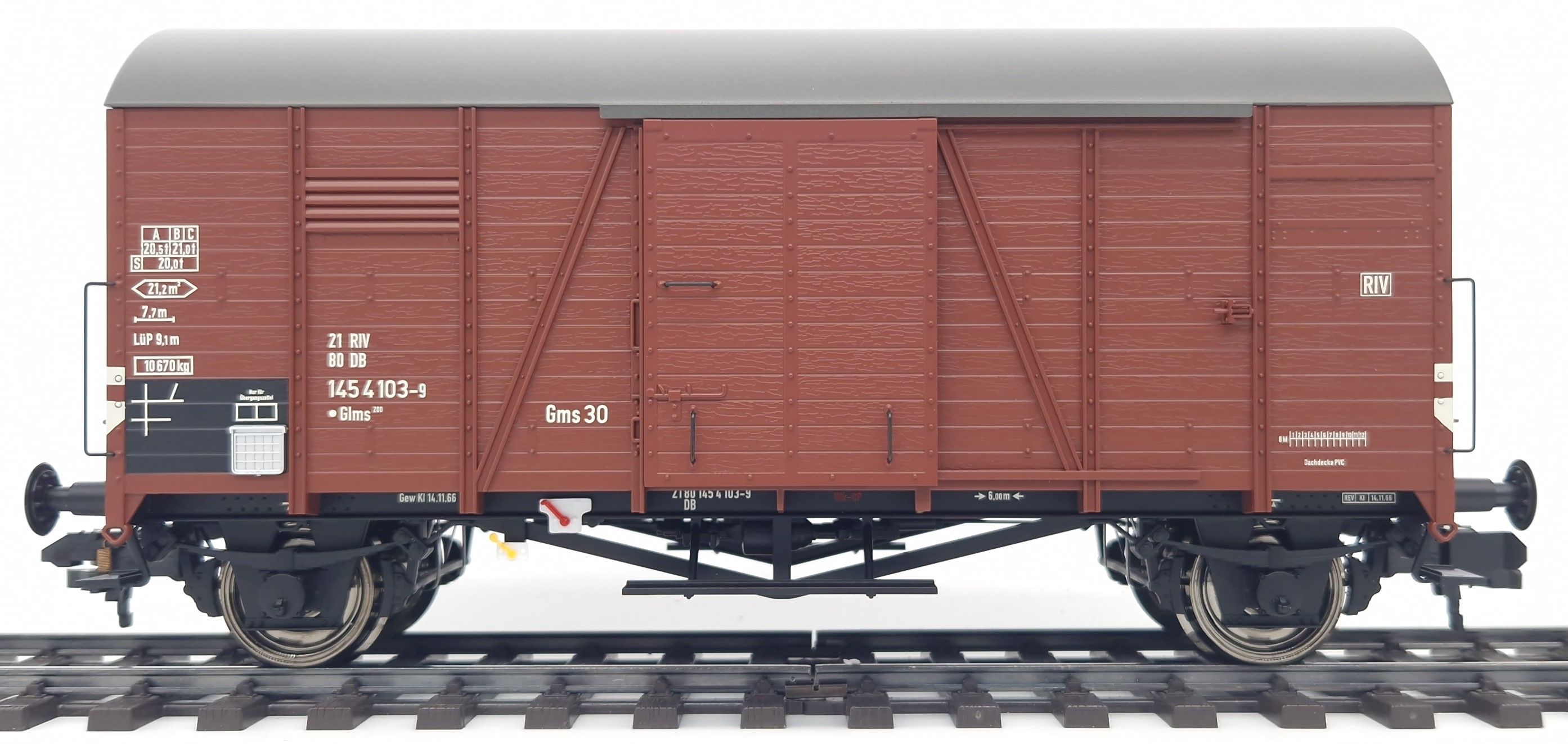 2249644 Huebner - G�terwagen OPPELN Glms 200 der DB, Ep IVa - Spur 1