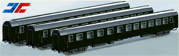 3er Set UIC-X Personenwagen ÖBB, Ep.VI, grün