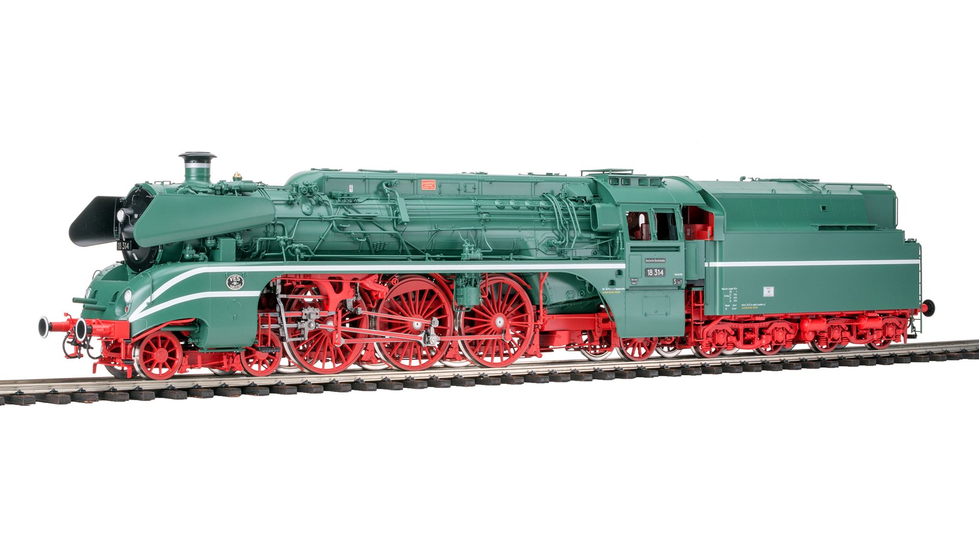 101884 KM1 - Dampflok BR 18 314 DRost IIIb �l kieferngr�n - Spur 1