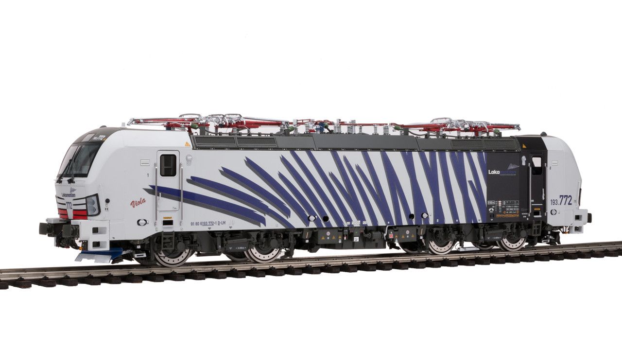 LOCOMOTION, Name Viola, weiss/blau, 4 Stromabnehmer, Zulassung D/A/I