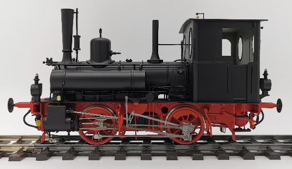 109813 KM1 - BR 98 7512 / 805-80-01 DB IIIa BERG schwarz Dampflok - Spur 1