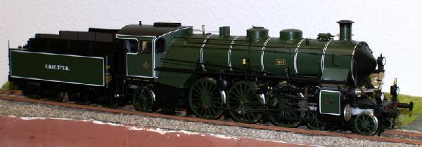 111845 KM1 - 3673,K.Bay.Sts.B,EP.I,gr�n m.Zi Dampflok - Spur 1