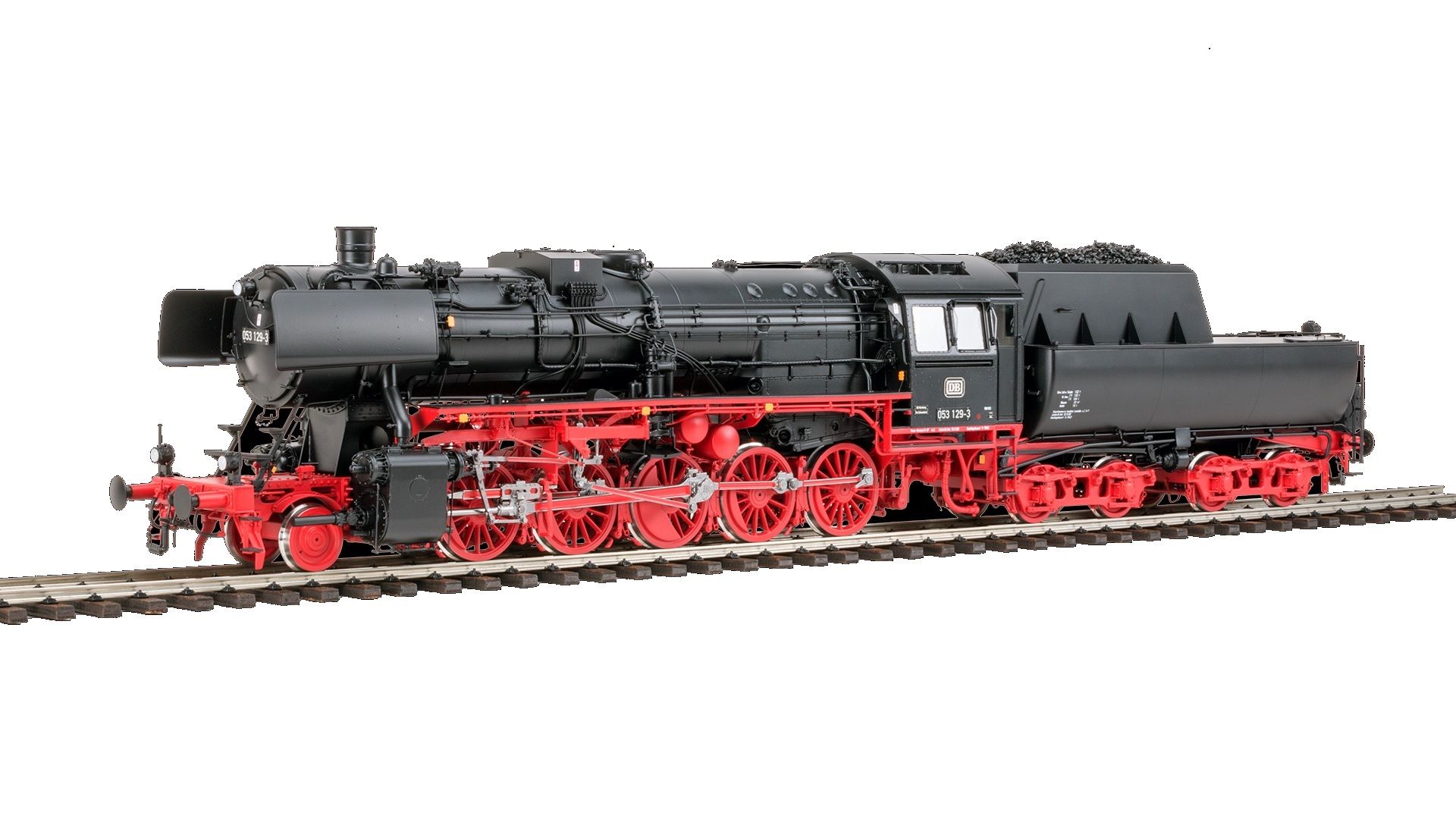 115038 KM1 - BR 053 129-3 DB IV BD N�rnberg Bw Schweinfurth FS Dampflok - Spur 1