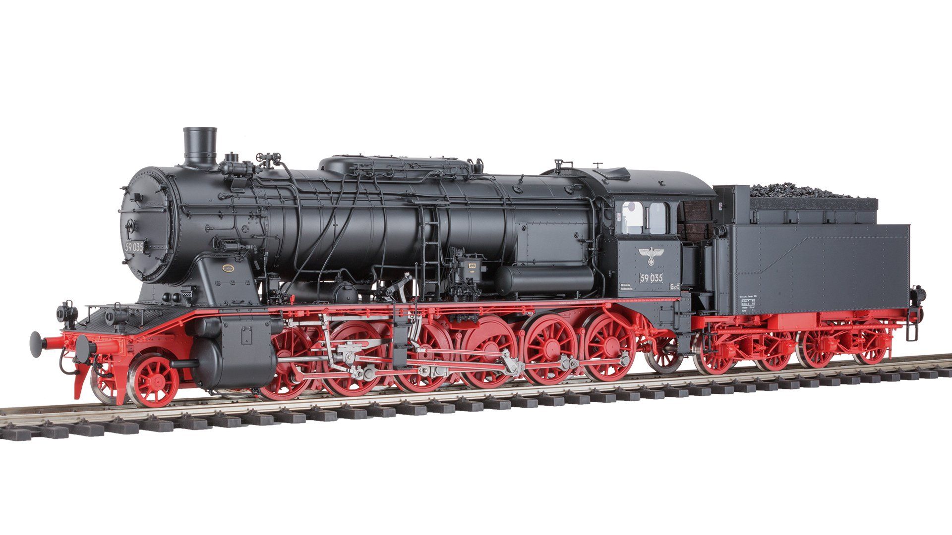 115907 KM1 - BR 59 035 DRG EpIIc Reichsadler Rbd Karlsruhe Bw Mannheim FS - Spur 1