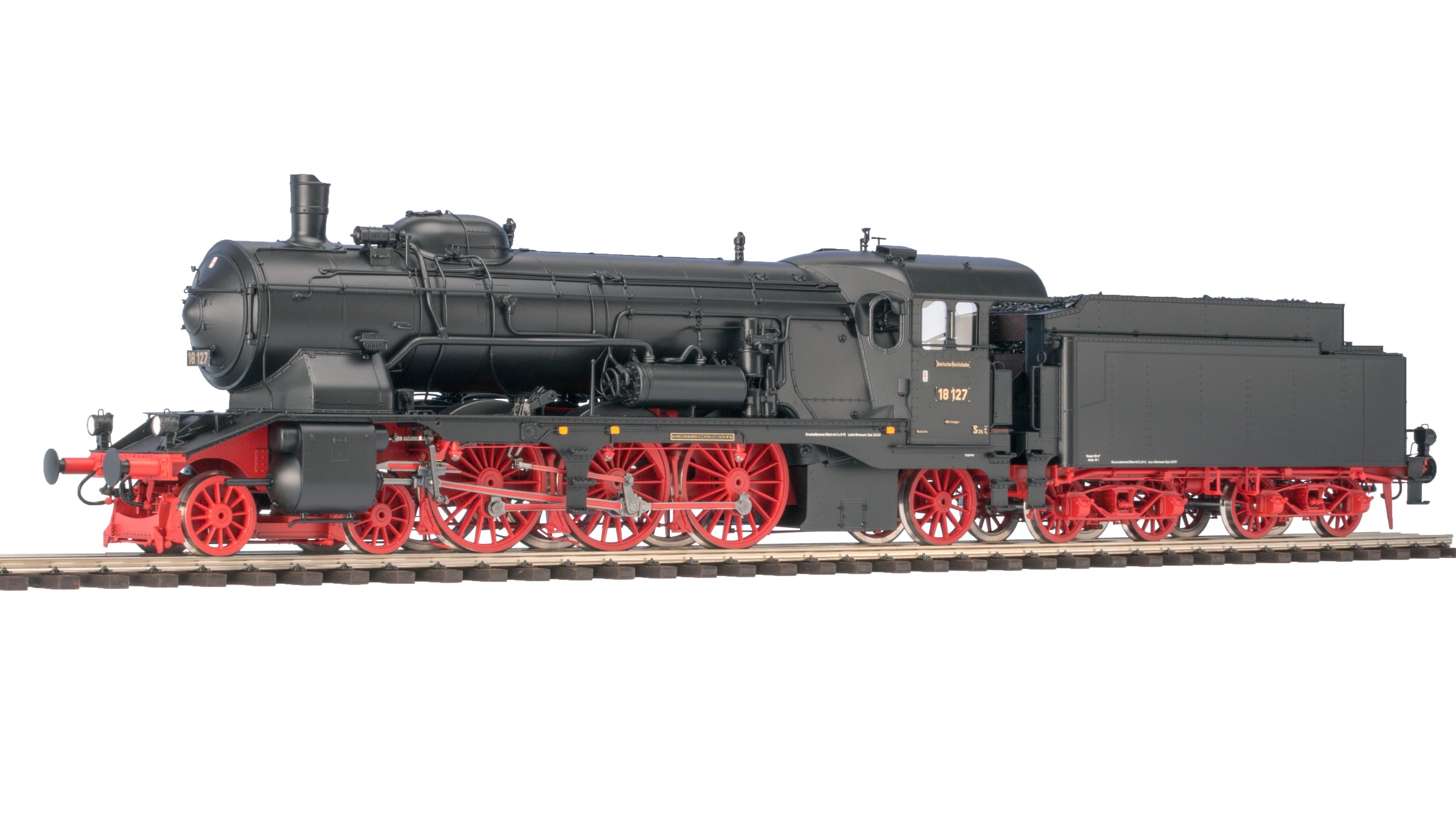 121854 KM1 - BR 18 127 DRG IIb Dampflok Scale - Spur 1