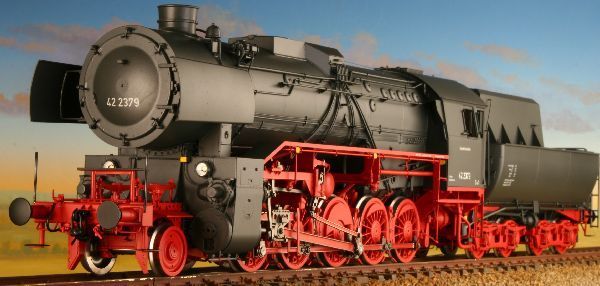 Wannentender 2‘2‘T30, Aufbau grau RAL 7021, Fahrwerk Rot, Degenkolb Windleitbleche, Schornstein mit Aufsatz, 2-fach Spitzenlicht