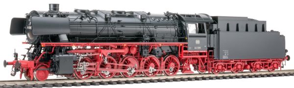 BD Hannover/Bw Minden, Witte-Windleitbleche, 3-fach DB Lampen, ohne Schürze, Scheibenvorlaufrad, Stahl-Kohlekastenaufsatz-Tender 2'2'T34. Glockenankermotor, 3-Zylinder-Triebwerk, Multiprotokoll Decode