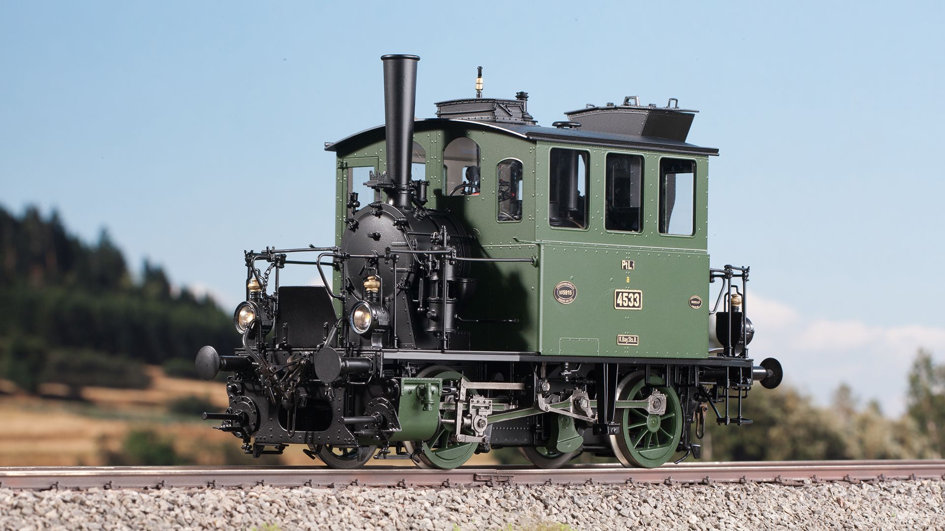 169831 KM1 - Glaskasten PtL 2/2 4533 K.Bay.Sts.B. gr�n/gr�n - Spur 0