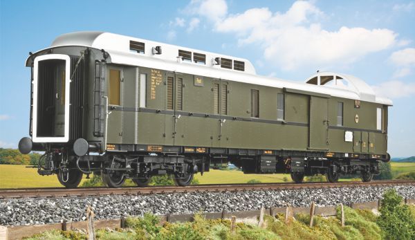 202825 KM1 - Postpackwagen DPost�e DB Ep IV gr�n - Spur 1