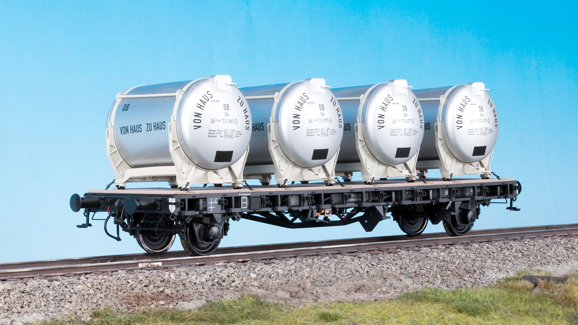 203327 KM1 - Beh�ltertragewagen Lbs 583 schwarz DB IV Haus zu Haus - Spur 1