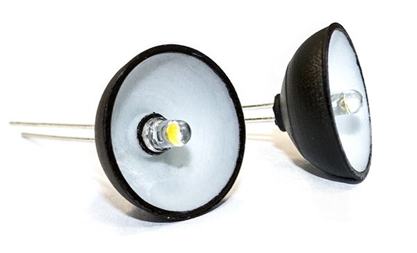 1 Paar, für Deckenbeleuchtung halbrund mit LED, z. B. für Bahnbetriebswerk