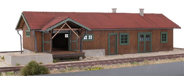 Das Modell ist lasergraviert aus Holz, verschiedenen Kunststoffen und 3D-Druckteilen.