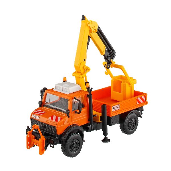 15005 Kibri - H0 UNIMOG mit Arbeitskran und - 1:87