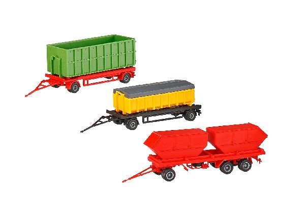15706 Kibri - H0 Haengerset und Mulden - 1:87