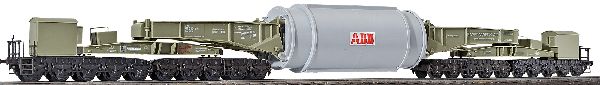 16507 Kibri - H0 Schienentiefladewagen Uaai - Spur H0