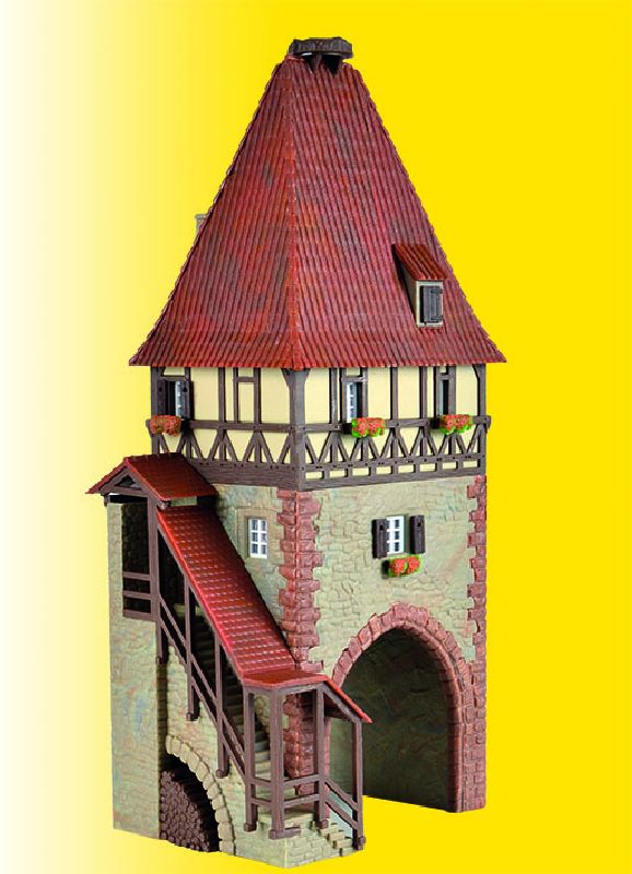 38470 Kibri - H0 Fachwerkturm mit Tor - Spur H0