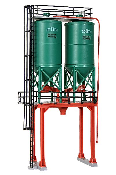 39931 Kibri - H0 Doppelsilo SchwarzBau - Spur H0