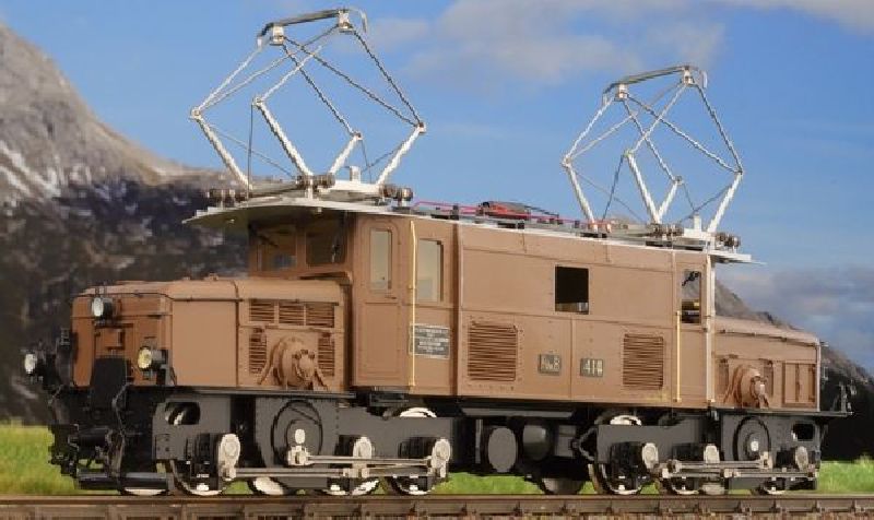 610024 Kiss - RhB Krokodil braun E-Lok Ge 6/6 I 413 - Spur 2