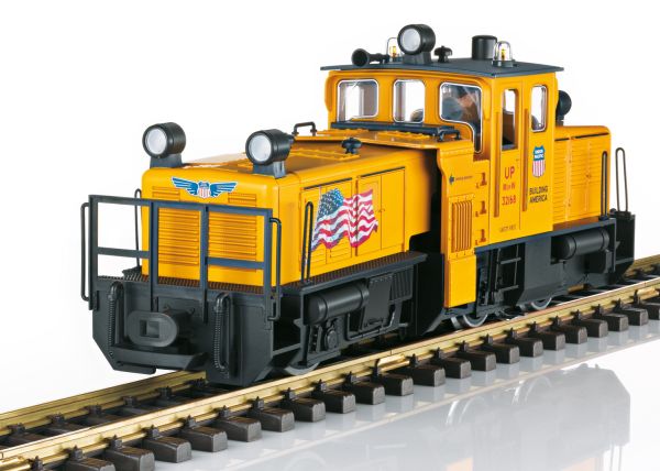 21672 LGB - US-Schienenreinigungslok UP DCC-Sound gelb - Spur 2m