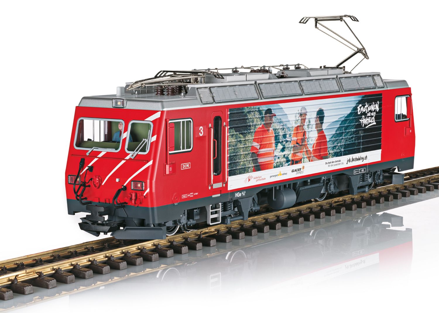 23105 LGB - E-Lok HGe 4/4 II Nr.3 DOM MGB DCC-Sound/Panto - Spur 2m