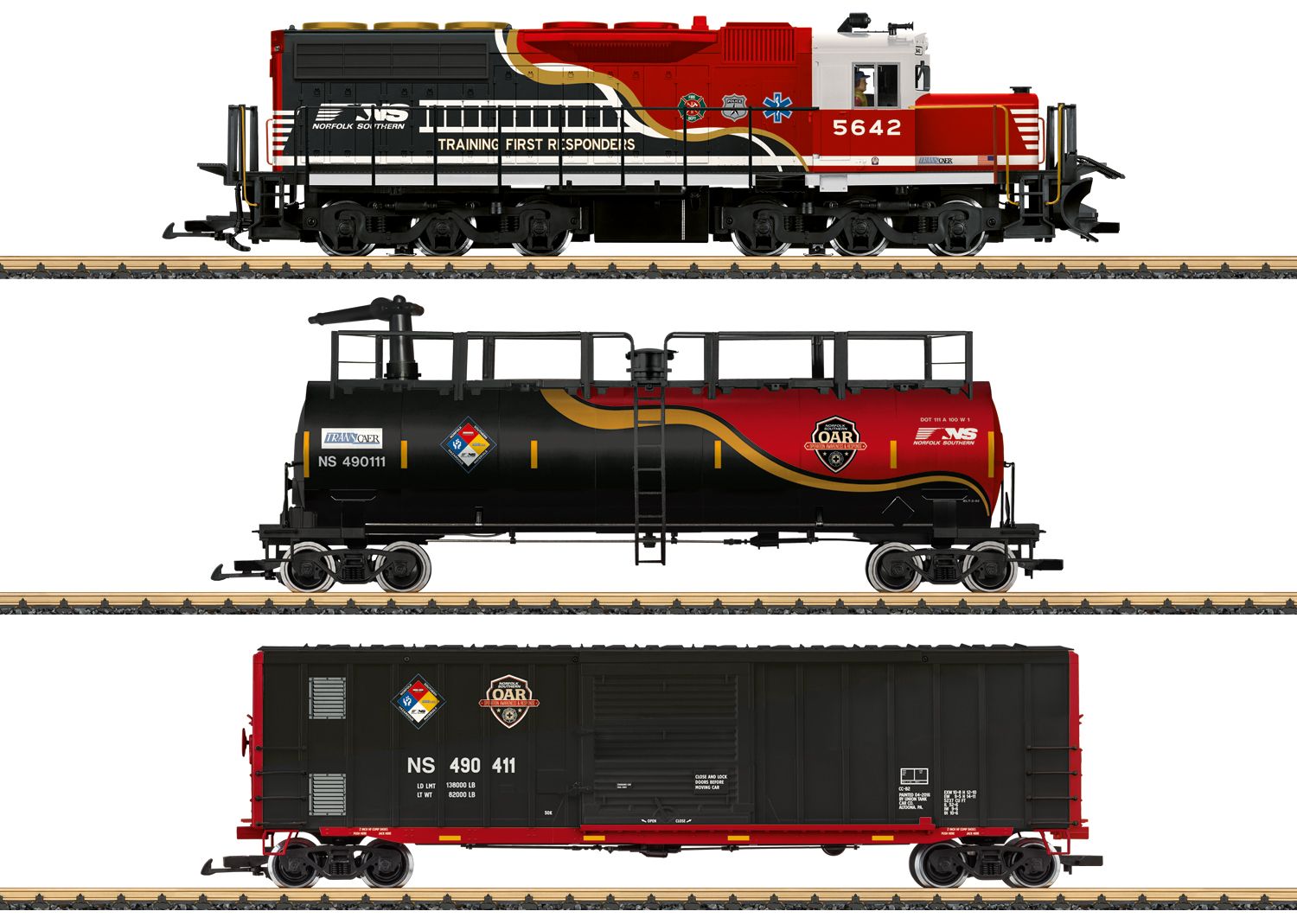 29911 LGB - US Feuerl�schzug DCC-Sound - Spur 2m