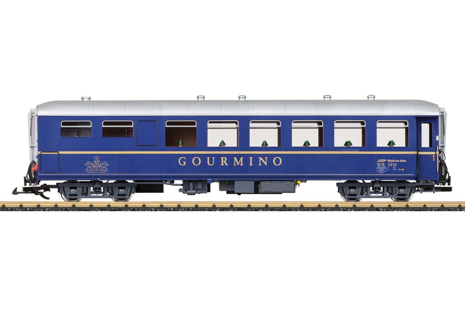 30522 LGB - RhB-Speisewagen Gurmino WR 3810 - Spur 2m