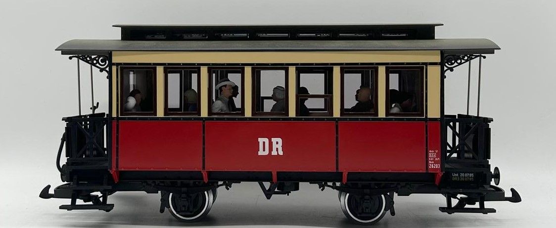 Zustand: Neuwertig,   Personenwagen Nebenbahnwagen rot-beige