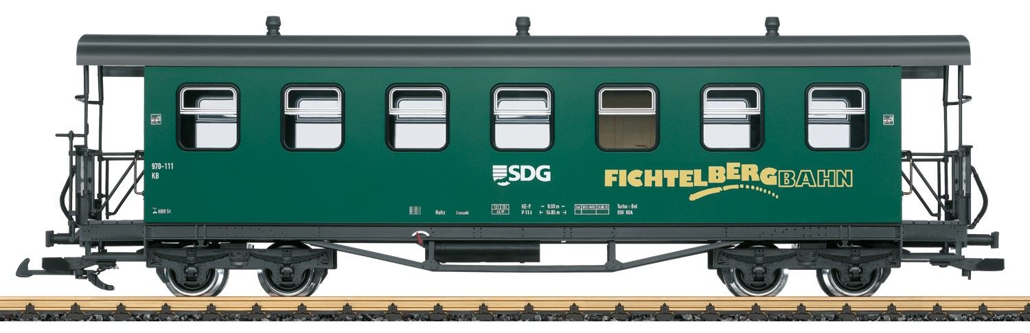 36362 LGB - Personenwagen SDG Fichtelbergbahn - Spur 2m