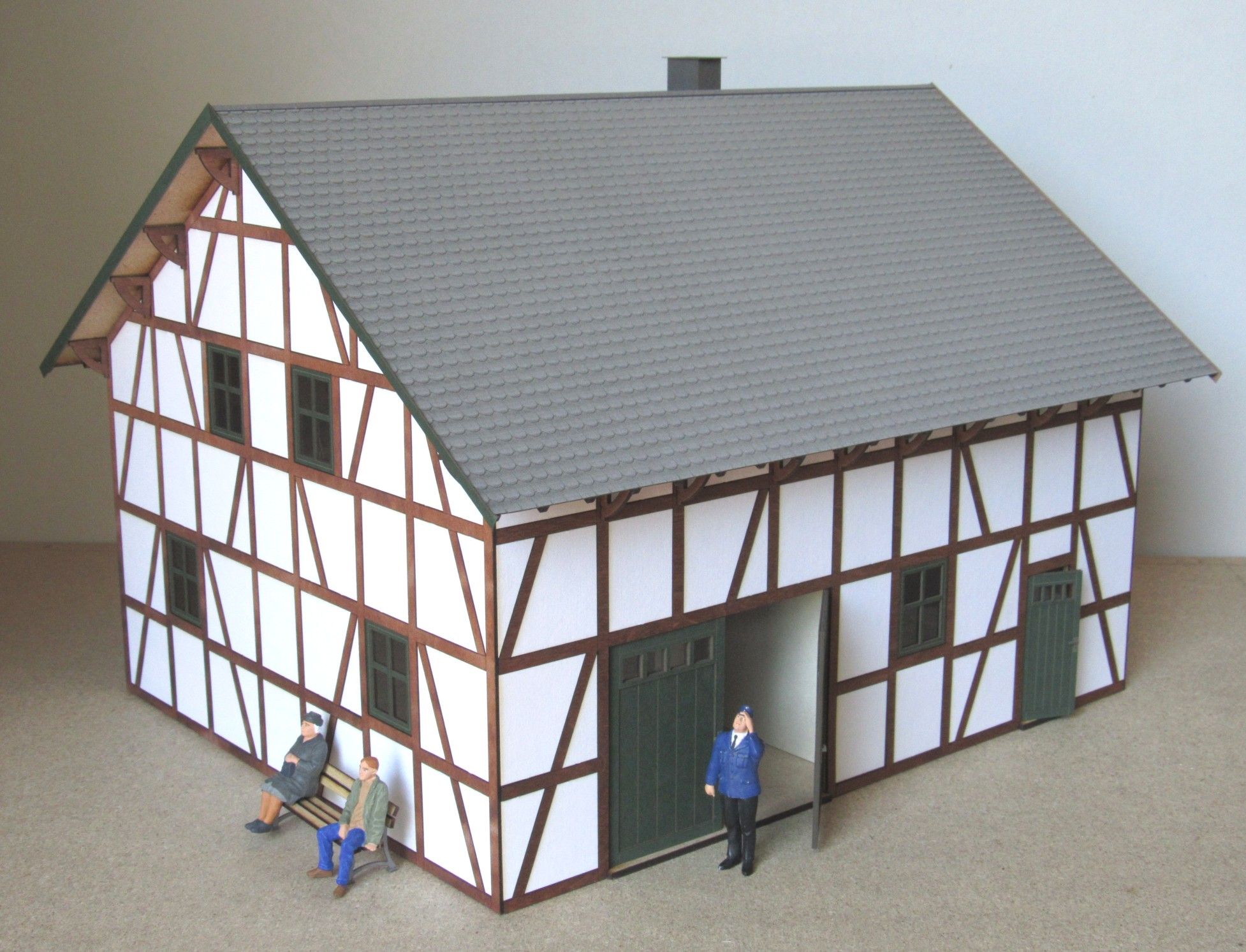 E501 Laffont - Fachwerk-Bauernhaus verputzt - Spur 1