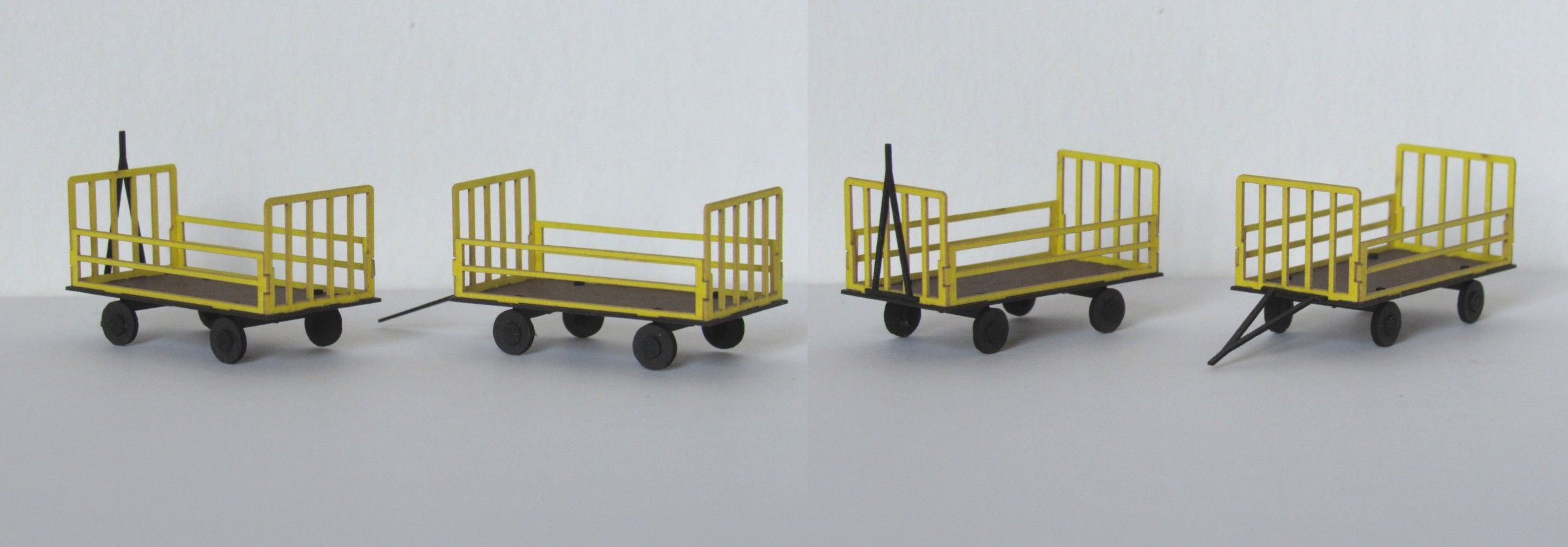 H5501 Laffont - Set mit 4 Paketkarren - Spur H0