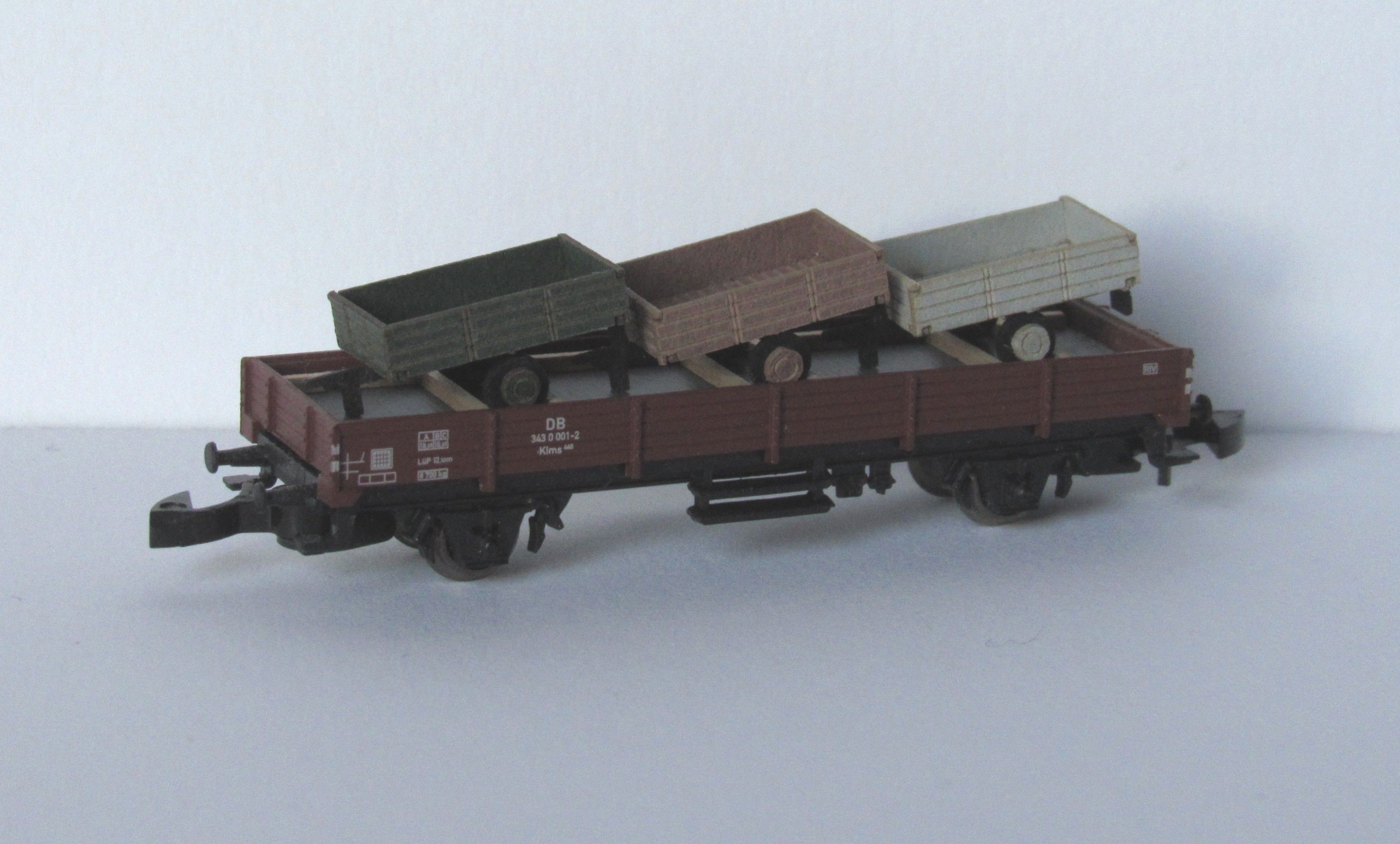 Z4901 Laffont - Wagenbeladung 3 landwirtschaftliche Anh�nger - Spur Z
