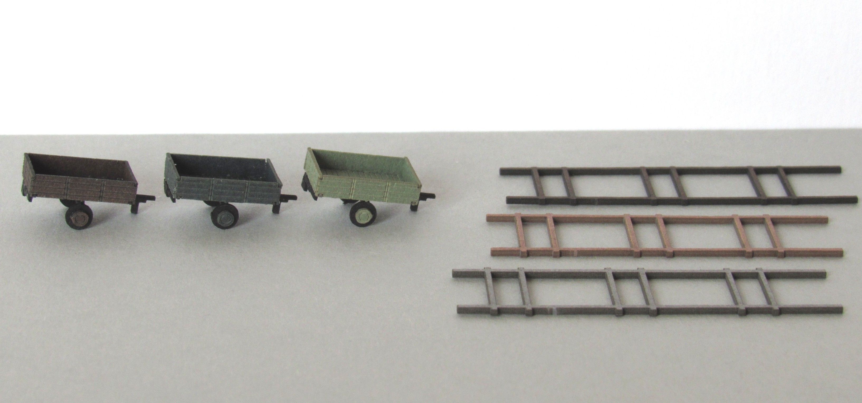 Z5201 Laffont - Wagenbeladung 3 landwirtschaftliche Anh�nger - Spur Z
