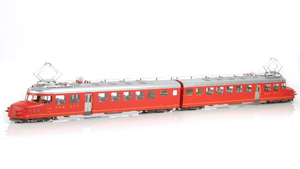 0-0751 Lematec - Triebwagen RAe4/8 1021 SBB Churchill dunkelrot - Spur 0