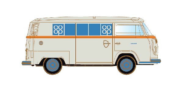 LC3894 Lemke - VW Bus T2 Kasten COOP - Spur N