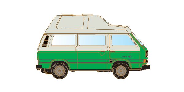 LC4334 Lemke - VW T3 Westfalia Camper gr�n/w - Spur N