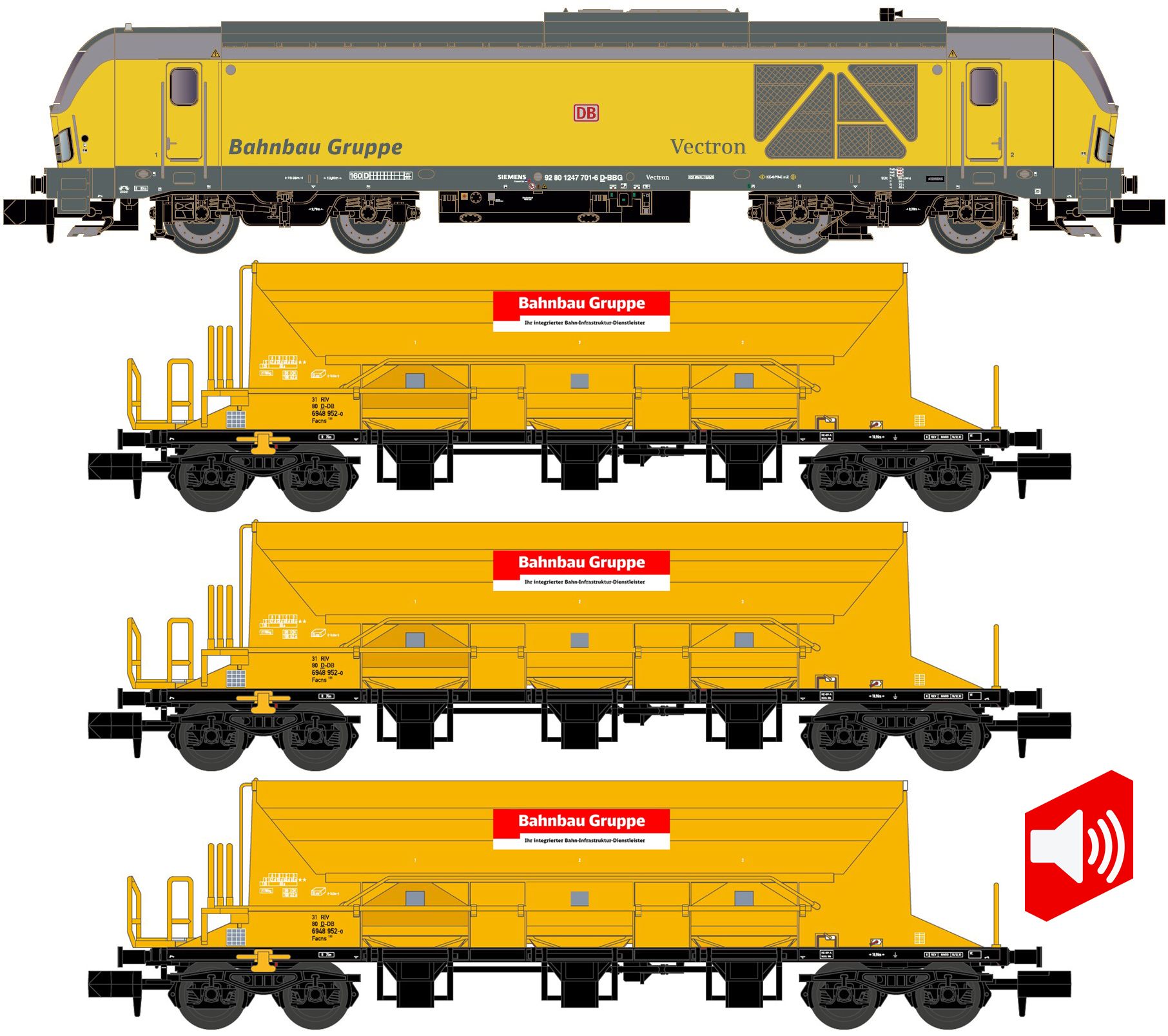 LC96003S Lemke - Diesellok BR 247/3x Schotterw - Spur N