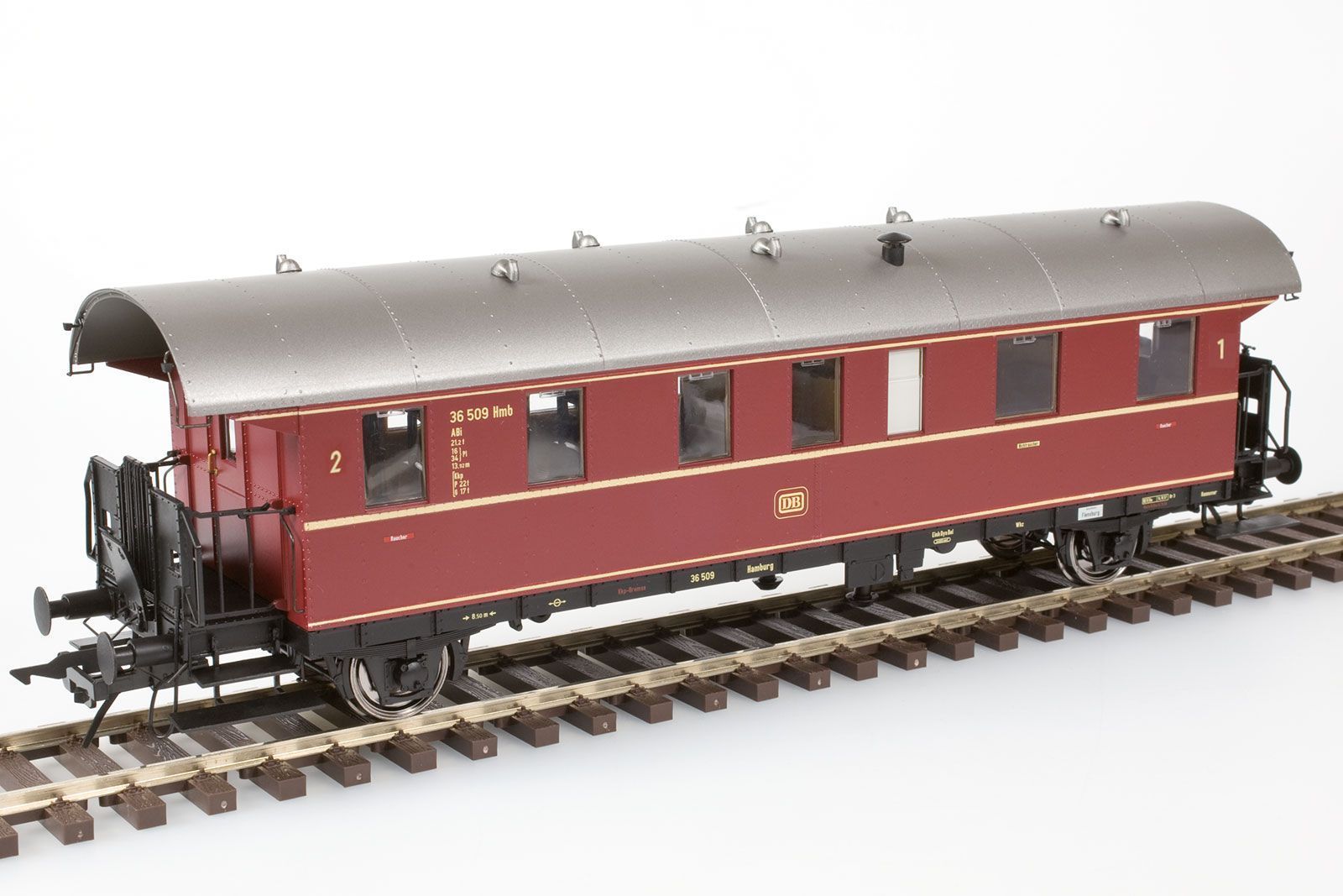1./ 2. Klasse rot, DB, Ep.3b, Betriebsnummer 36 509 Hmb (Abi),