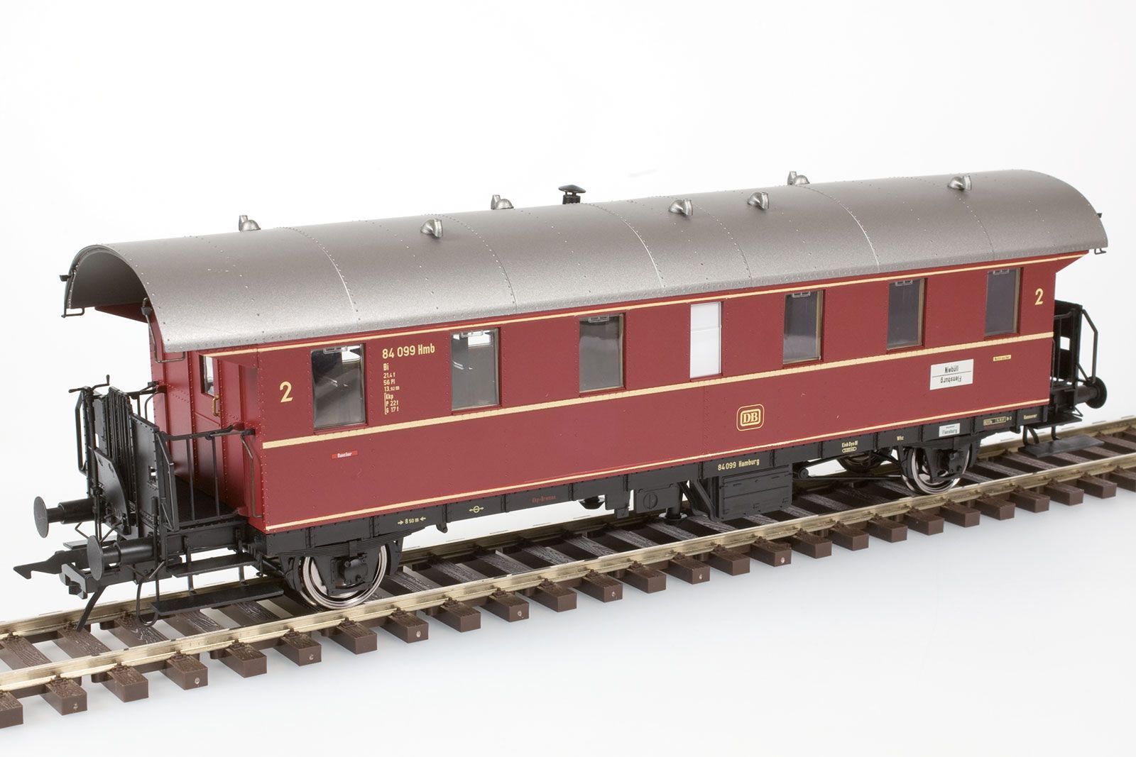 2. Klasse rot, DB, Ep.3b, Betriebsnummern 84 099 Hmb (Bi),