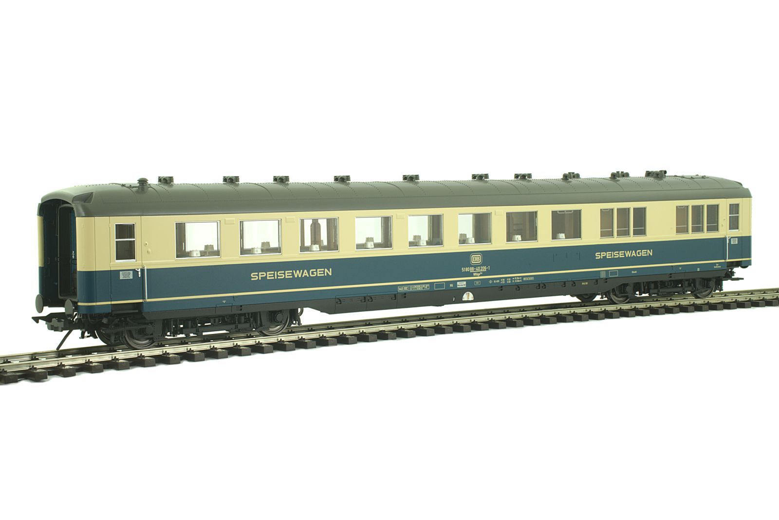 Schürzenwagen DSG-Speisewagen, DB, Epoche