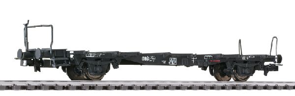Behältertragwagen BTms 55 mit 4 offenen Behältern Eoskrt 021 -von Haus zu Haus-, DB Epoche III