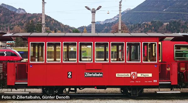 2-achsiger Personenwagen, Bi, "Fügen", B18, Zillertalbahn, Epoche VI