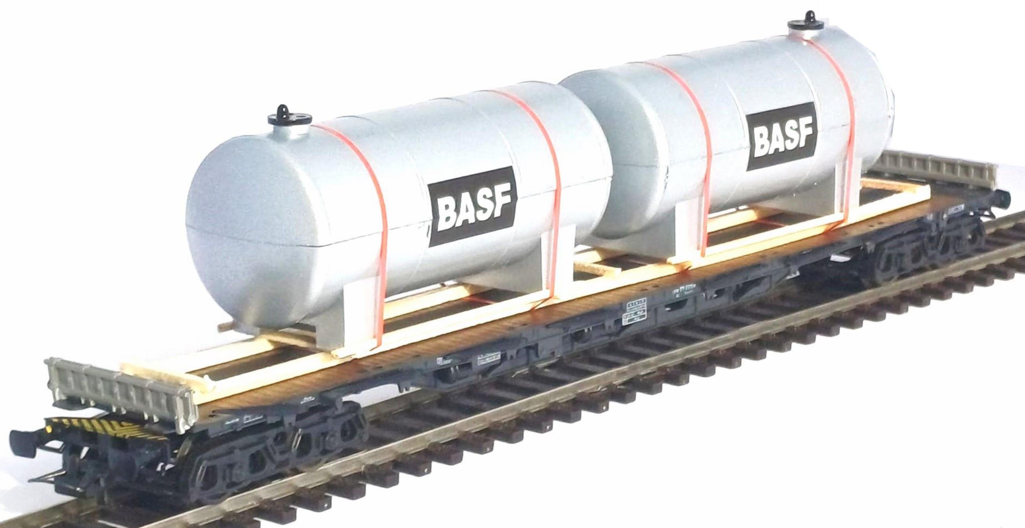 "Ladegut große Kessel ""B A S F"" / HO, 200 mm  "