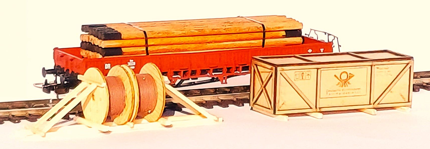 2446 Loewe - Ladegut-Set Telegrafie/Wes - Spur H0