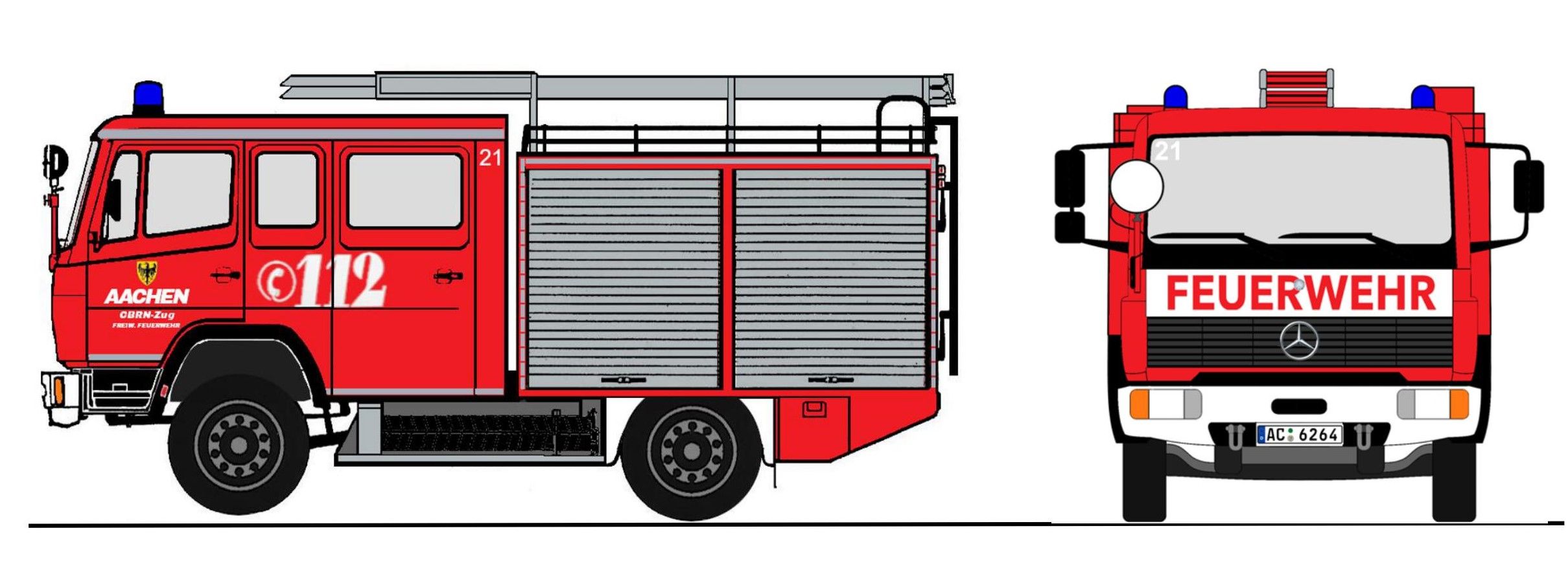 4061 Loewe - MERCEDES BENZ 917 (LN2) - LF - 1:87