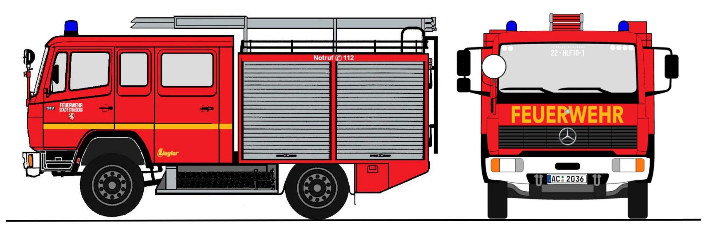 4069 Loewe - MERCEDES BENZ 917 (LN2) - LF - 1:87