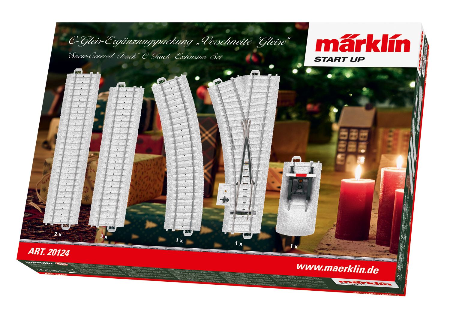 20124 Maerklin - C-Erg�nzungspack verschneite Gleise - Spur H0