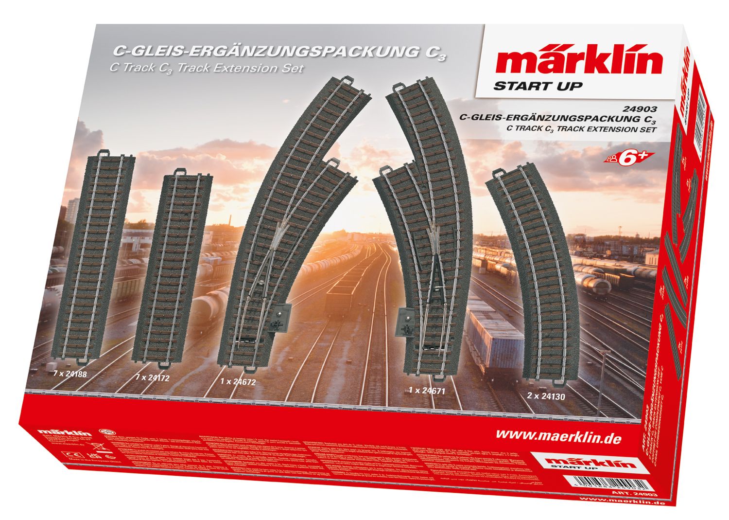 24903 Maerklin - C-Gleis Erg�nzungspackung C3 - Spur H0