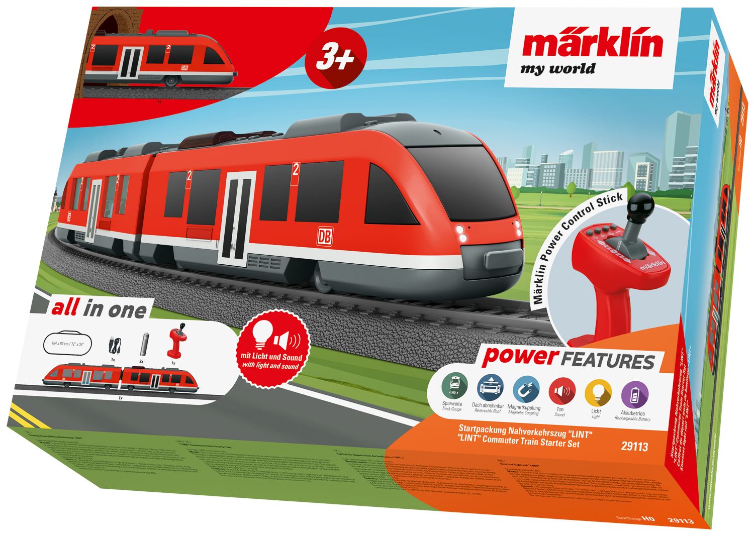 29113 Maerklin - Startp.Nahverkehrszug LINT - Spur H0