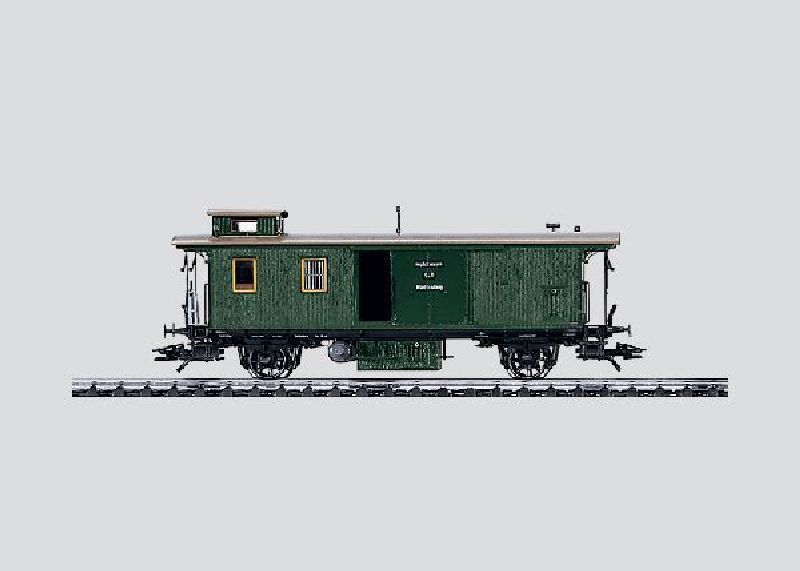 Gepäckwagen (Pwi Wü 09) der Königlich Württembergischen Staatseisenbahn